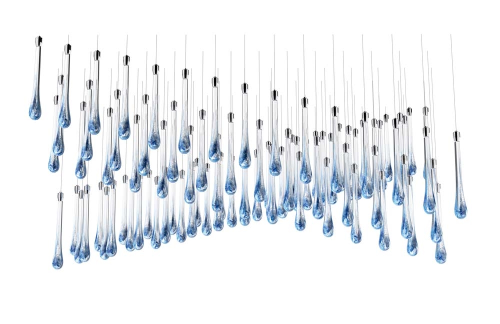 Linear Crystal Chandelier Water 6