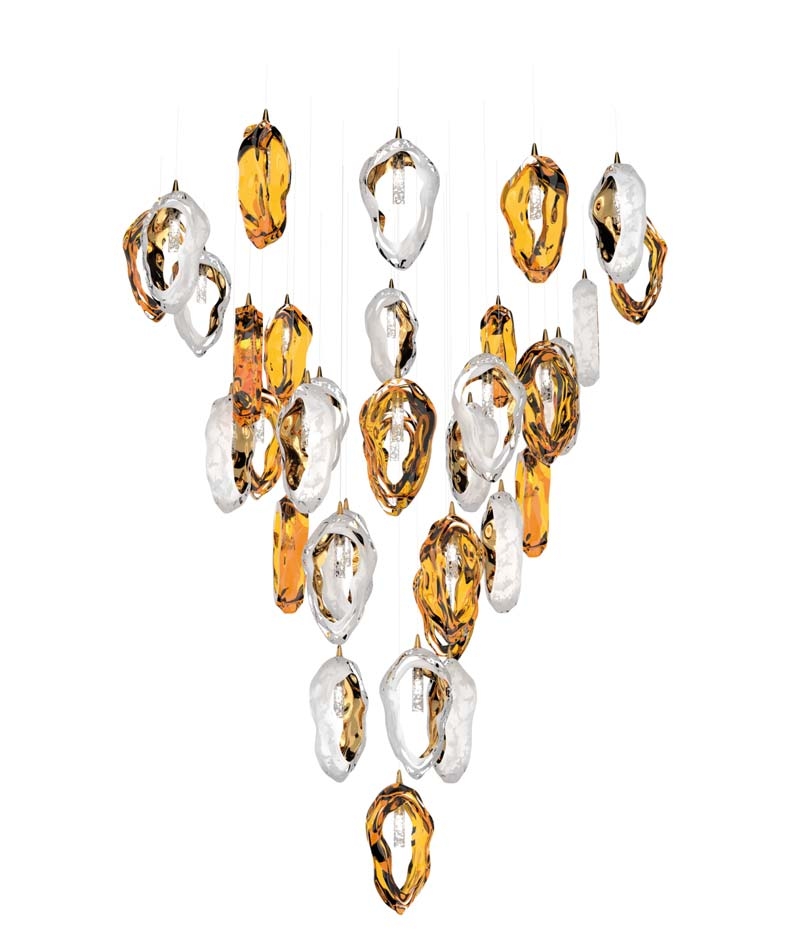NEW Coastal Cascade Chandelier Crystal Seashells 13