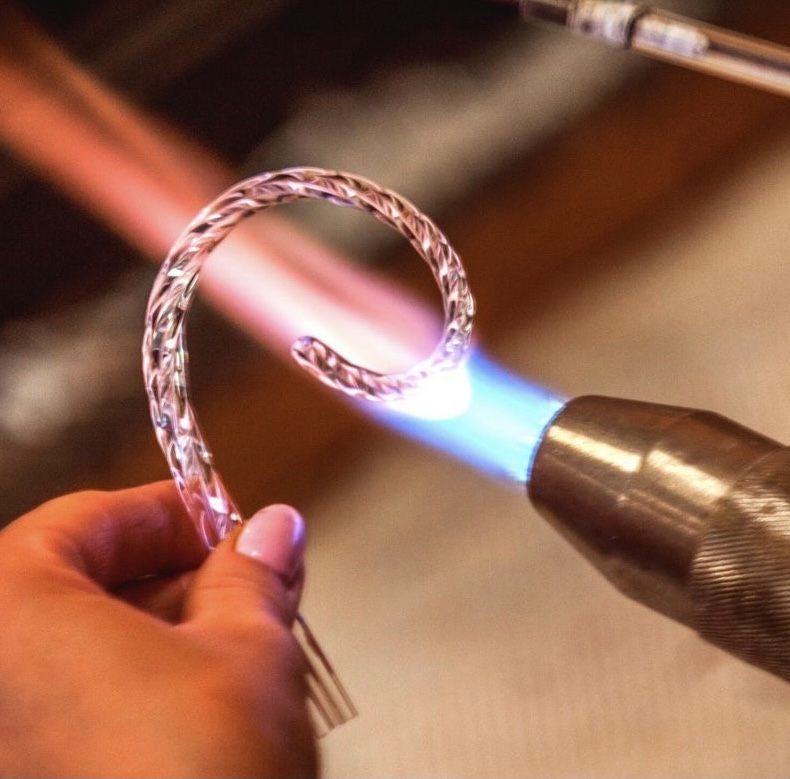 Crystal decorative hook for the chandelier production by elite bohemia czech crystals berkana usa