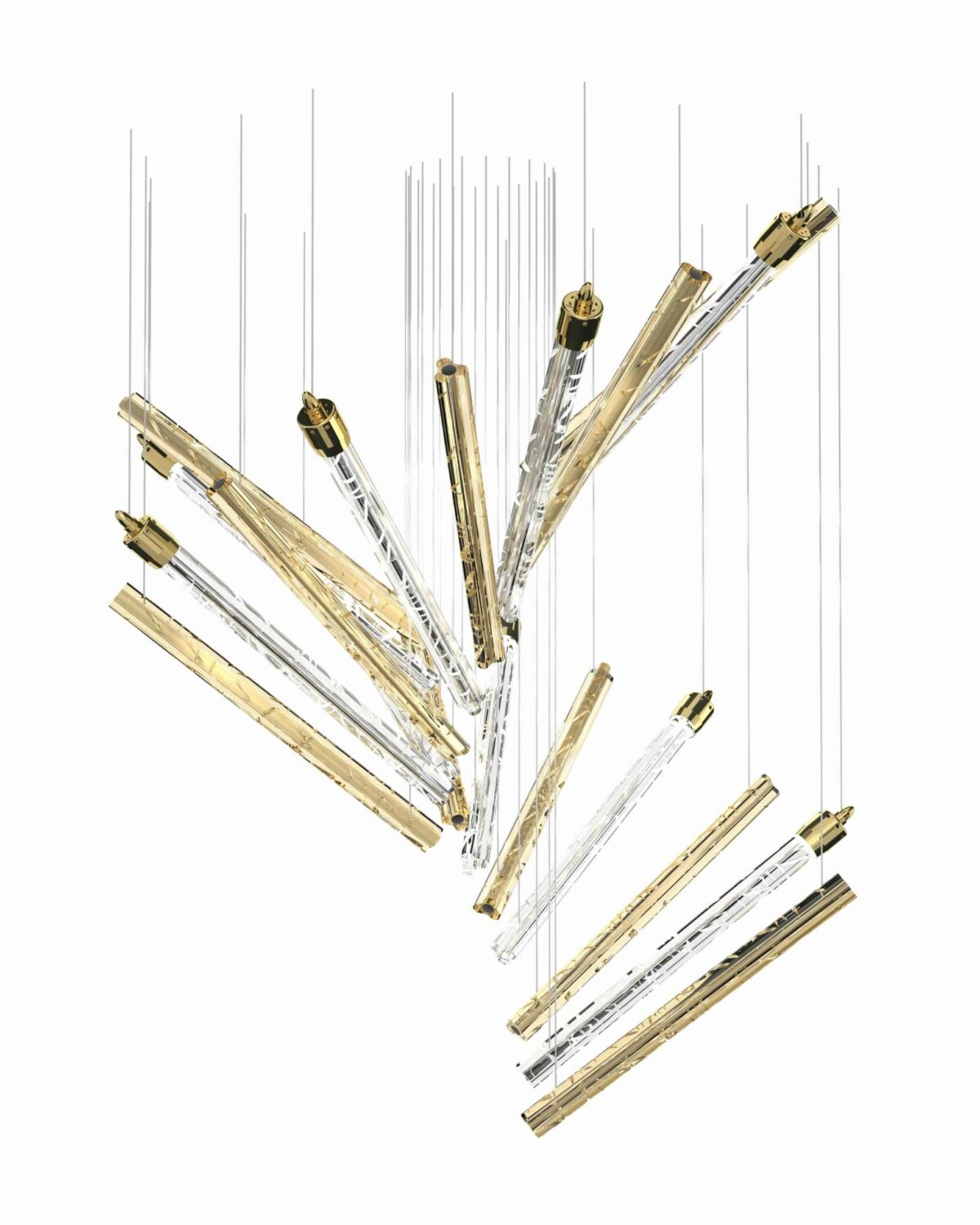 Modern cascade lighting fixture melody 5