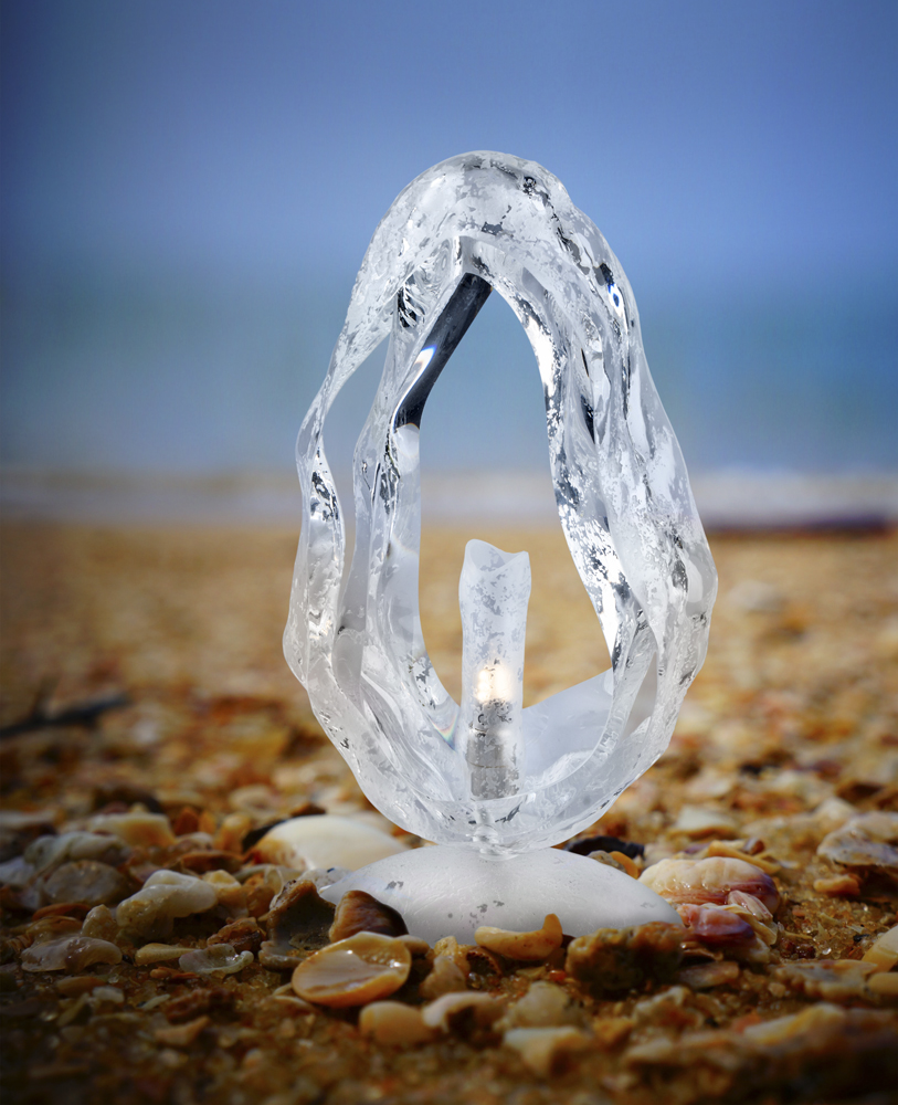 Seashell 5 1 00 n clear crystal high table lamp