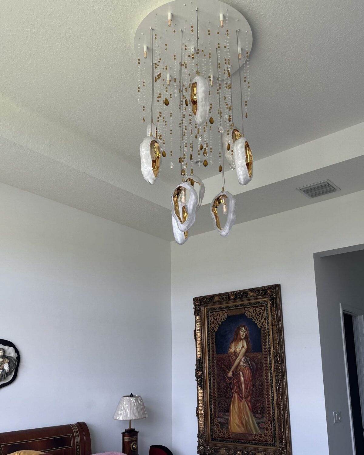 Seashell large luxury chandelier scaled