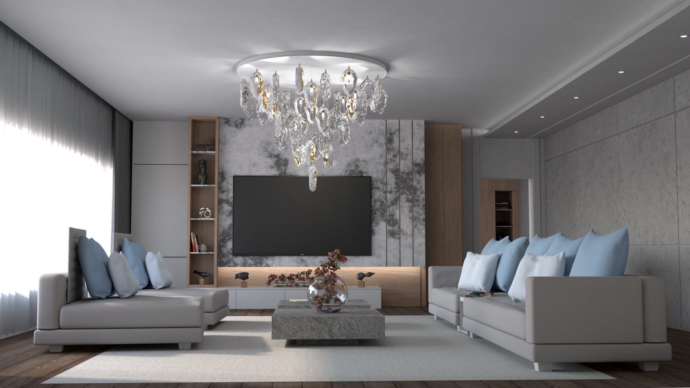 Cascade Ceiling Lighting Seashell 15