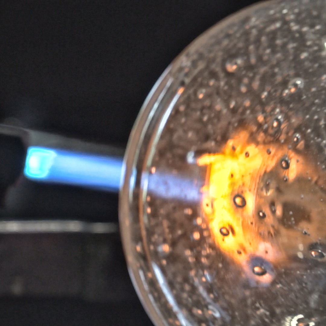Amulet polishing by fire