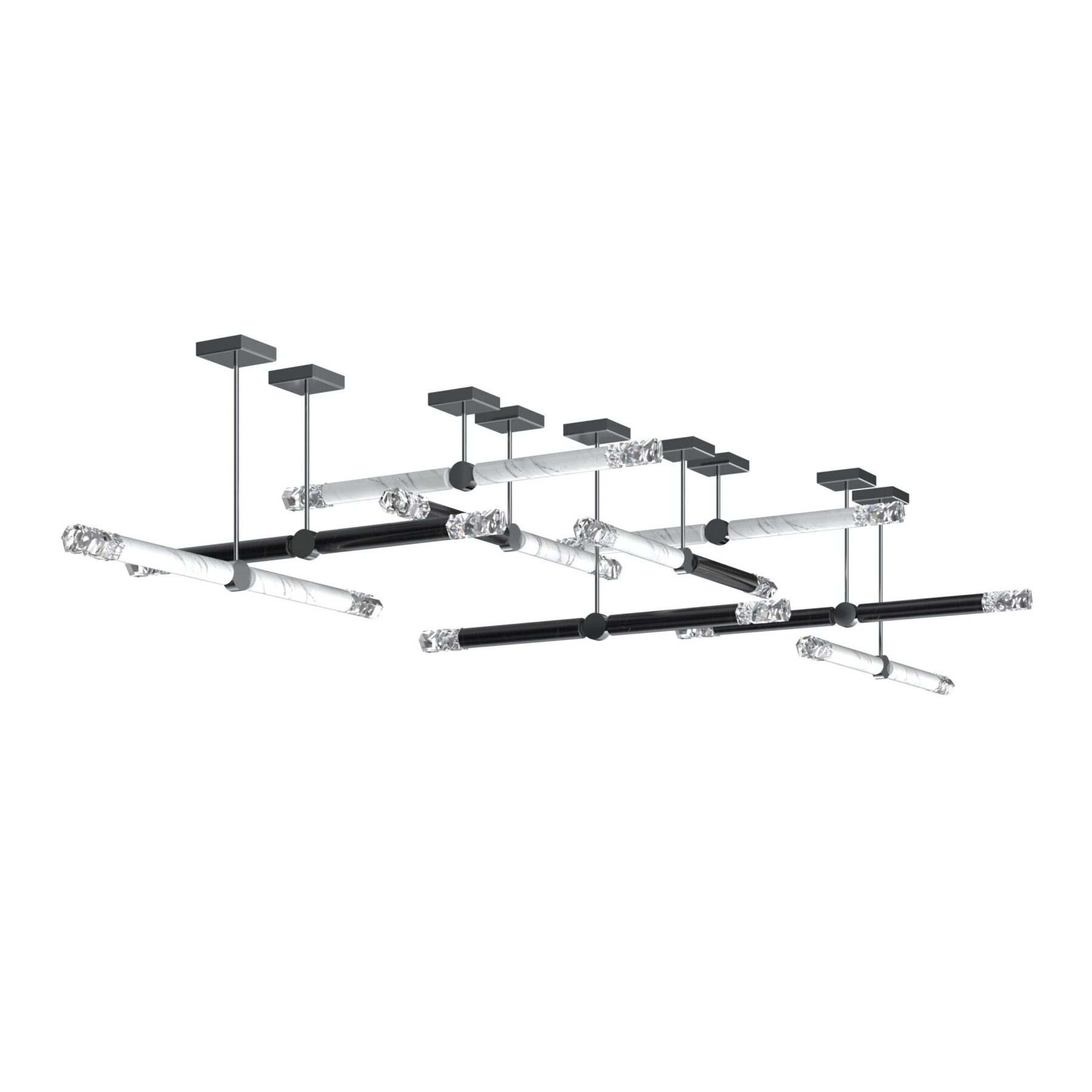 Elementis 8/10W+8B  Modern Linear Ceiling Fixture, catalog view