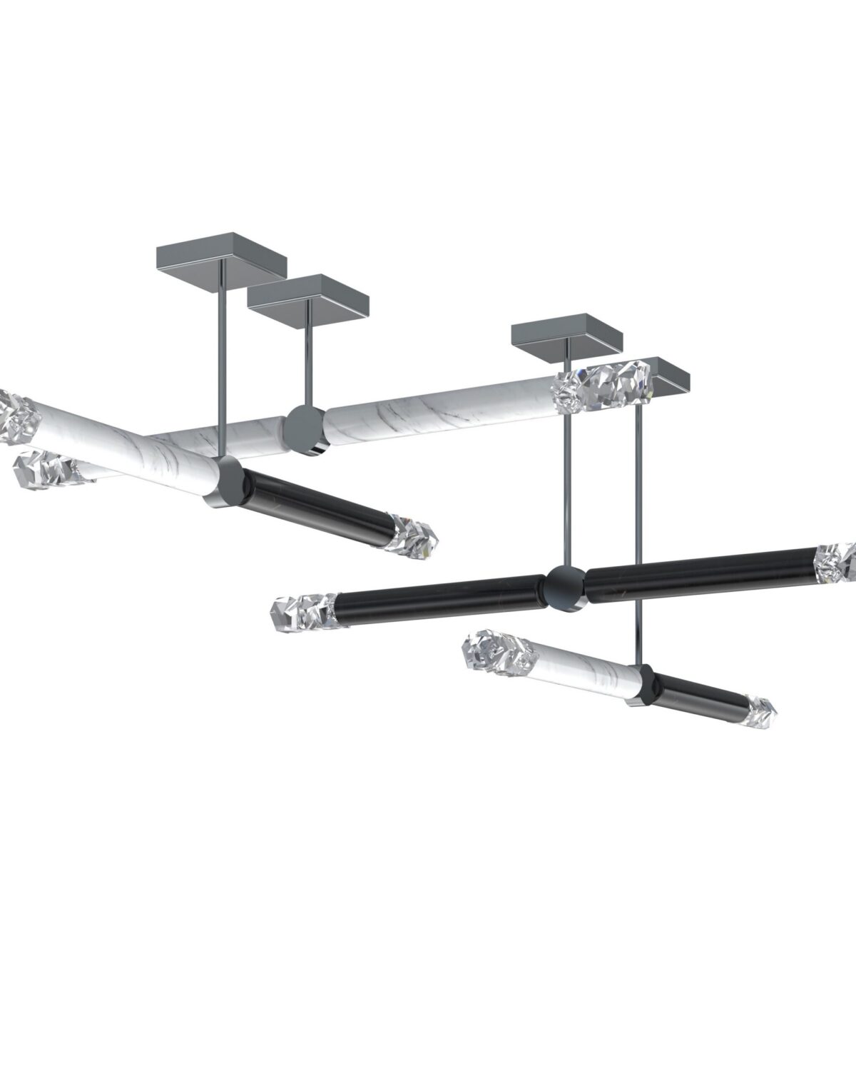 Elementis 9 modern liner ceiling pendant 4w 4b