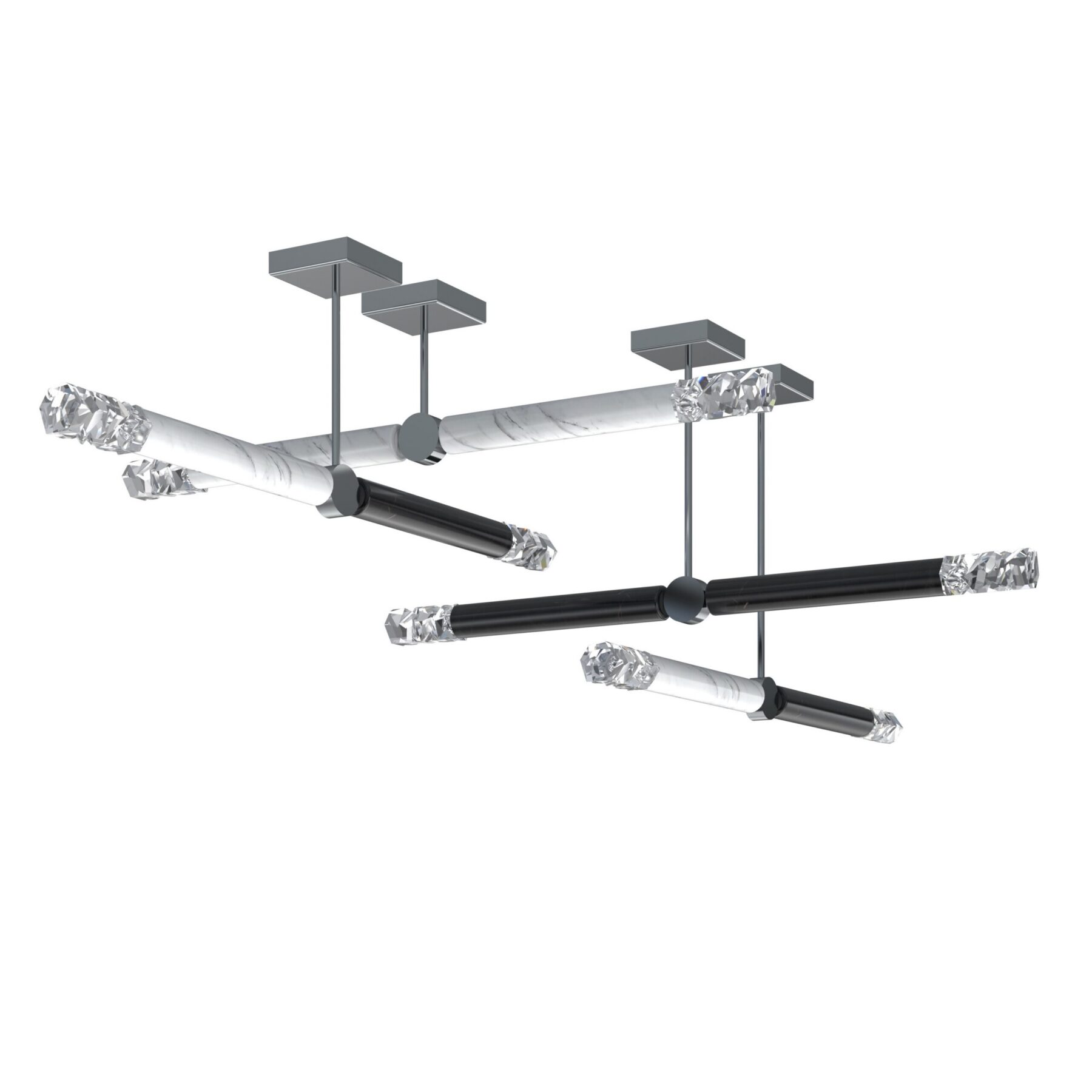 Elementis 9/4W+4B Modern Linear Ceiling Pendant, catalog view