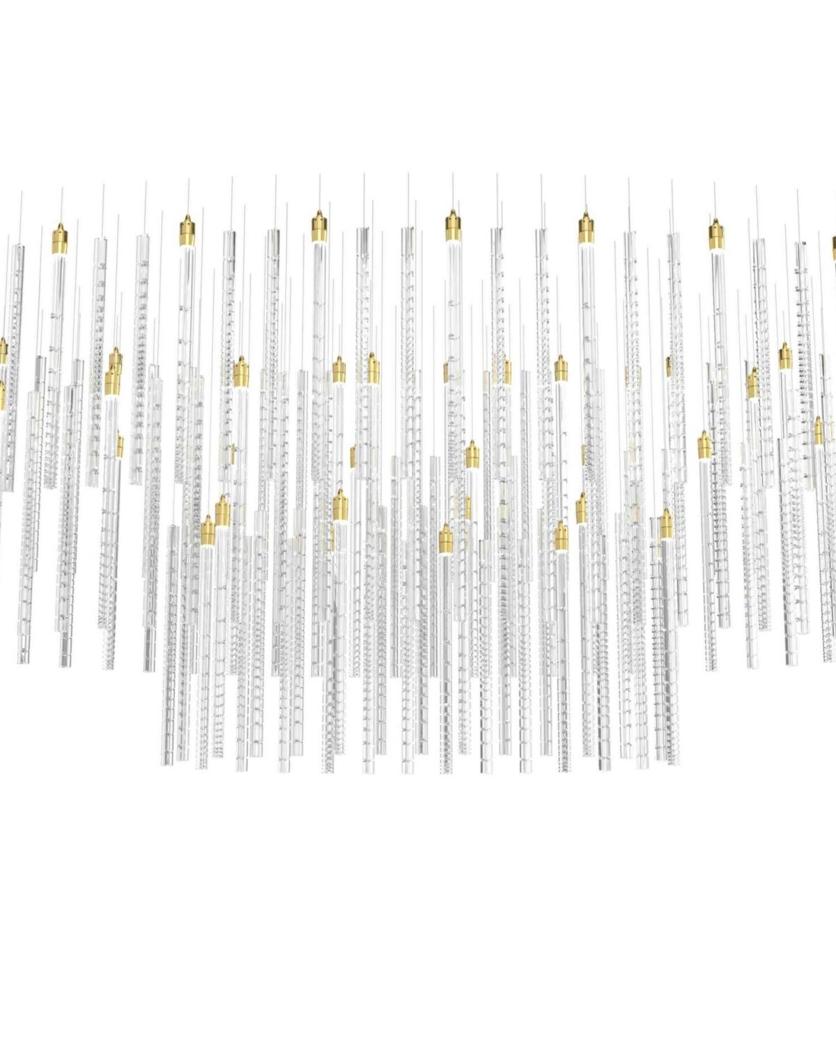Large rounded modern chandelier melody 7