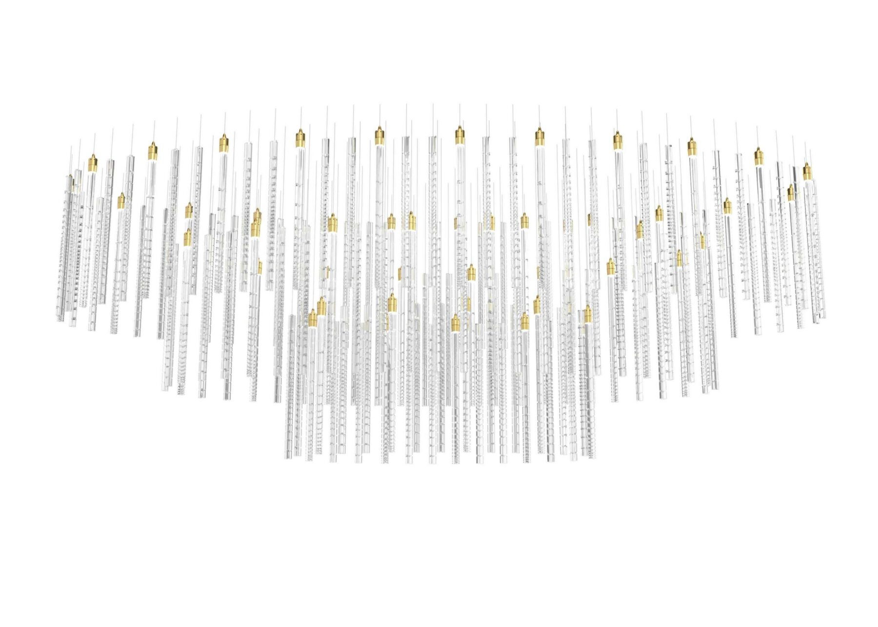 Luxury Chandelier with Three Rounded Tiers Melody 7, catalog view